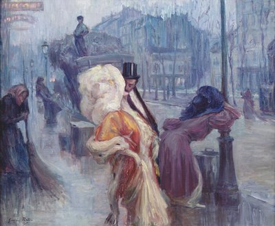 Morgendämmerung, Verlassen des Restaurants in Montmartre, 1906 von Georges Redon